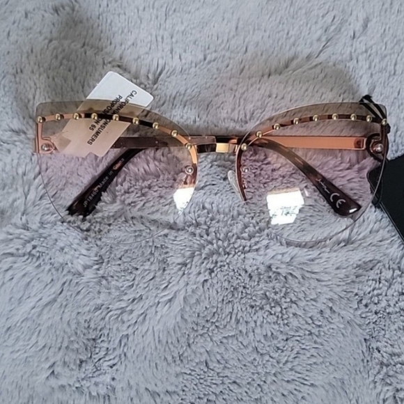 Jeepers Peepers Cat Eye Rhinestone Sunglasses NWT - Picture 3 of 5